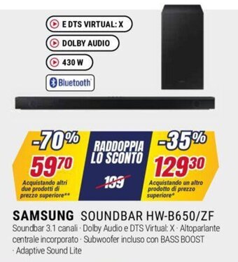 SAMSUNG SOUNDBAR HW-B650/ZF