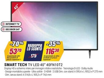 Trony SMART TECH TV LED 40" 40FN10T2 offerta