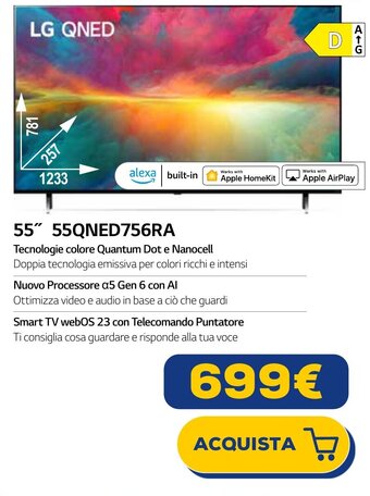 Euronics LG QNED 55" 55QNED756RA offerta