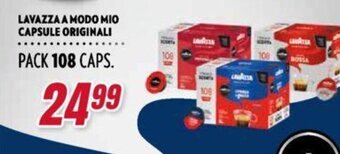 LAVAZZA A MODO MIO CAPSULE ORIGINALI PACK 108 CAPS.