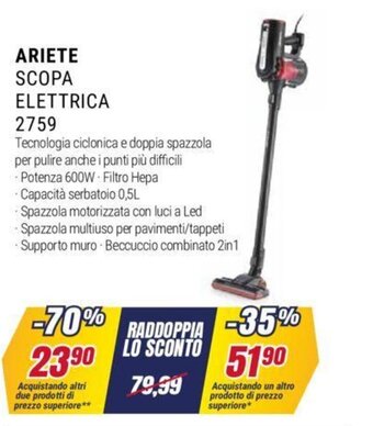 ARIETE SCOPA ELETTRICA 2759