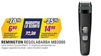 Trony REMINGTON REGOLABARBA MB3000 offerta