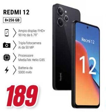 Trony Xiaomi REDMI 12 8+256 gb offerta
