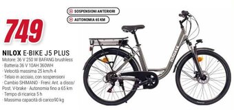 Trony NILOX E-BIKE J5 PLUS offerta