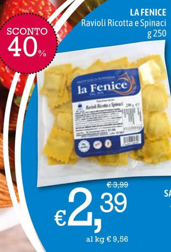 LA FENICE Ravioli Ricotta e Spinaci g 250