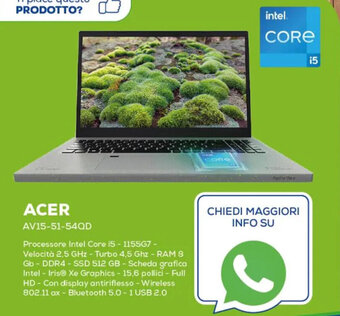 Euronics ACER AV15-51-54QD offerta