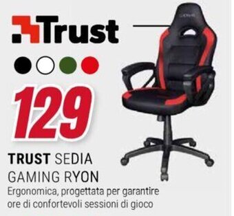 Trony TRUST SEDIA GAMING RYON offerta