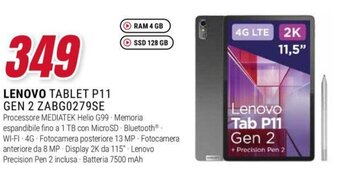 Trony LENOVO TABLET P11 GEN 2 ZABG0279SE offerta