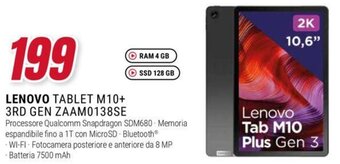 LENOVO TABLET M10+ 3RD GEN ZAAM0138SE