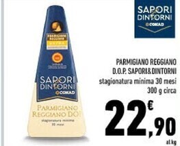 Conad Sapori & dintorni parmigiano reggiano d.o.p offerta