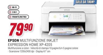 EPSON MULTIFUNZIONE INKJET EXPRESSION HOME XP-4205