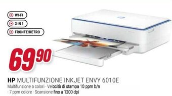 Trony HP MULTIFUNZIONE INKJET ENVY 6010E offerta