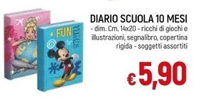 Diario scuola 10 mesi