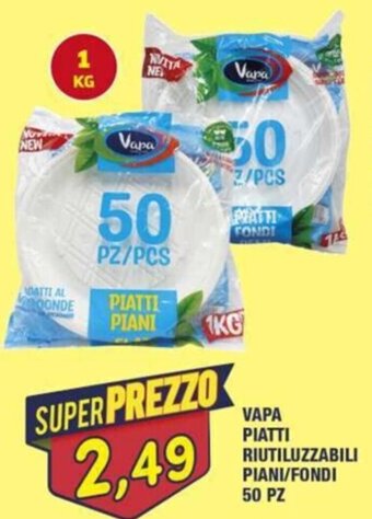 Maury's VAPA PIATTI RIUTILUZZABILI PIANI/FONDI 50 PZ offerta