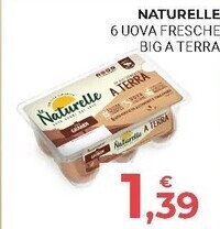 Eté Le naturelle 6 uova fresche big a terra offerta
