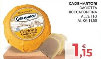Cademartori caciotta roccapontina