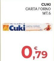 Eté Cuki carta forno offerta