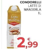 Eté Condorelli latte di mandorla offerta