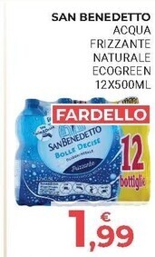 Eté San benedetto acqua frizzante naturale ecogreen offerta