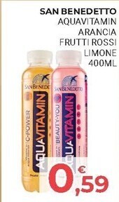 Eté San benedetto aquavitamin arancia frutti rossi limone offerta