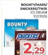 Eté Bounty/mars/snickers/twix ice cream offerta