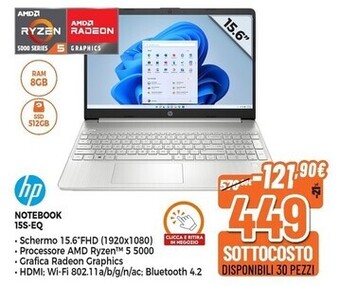 Expert Hp notebook 15s-eq offerta