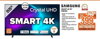 Expert Samsung smart 4k 55 55bu80 offerta