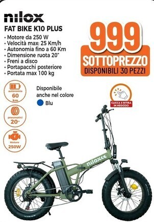 Expert Nilox fat bike k10 plus offerta