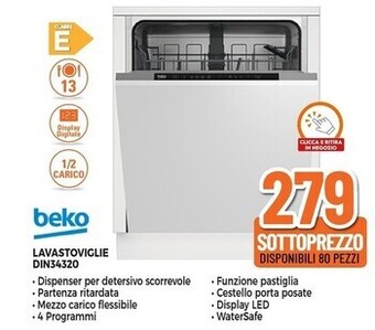 Expert Beko din34320 a scomparsa totale 13 coperti e offerta