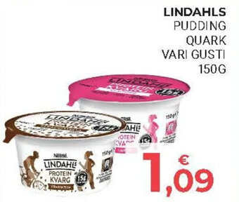 Eté LINDAHLS PUDDING QUARK VARI GUSTI 150G offerta