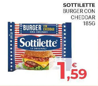 Eté SOTTILETTE BURGER CON CHEDDAR 185G offerta