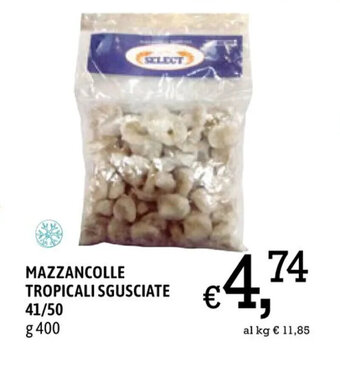 A&O MAZZANCOLLE TROPICALI SGUSCIATE 41/50 g 400 offerta