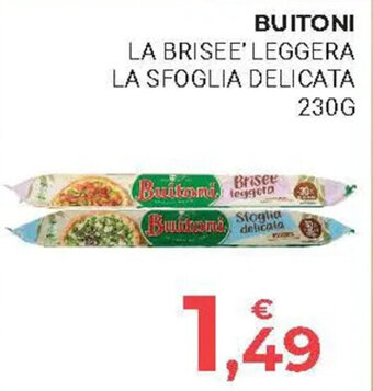 Eté BUITONI LA BRISEE' LEGGERA LA SFOGLIA DELICATA 230 G offerta