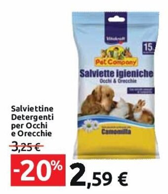 Carrefour Market Salviettine Detergenti per Occhi e Orecchie offerta