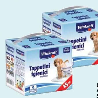 Carrefour Market Tappetini Igienici Assorbenti Vitakraft Conf 15 pz Mis 60x60 cm offerta