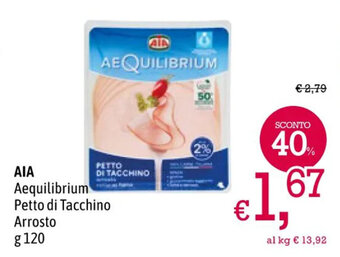 A&O AIA Aequilibrium Petto di Tacchino Arrosto g 120 offerta