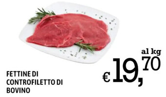 FETTINE DI CONTROFILETTO DI BOVINO