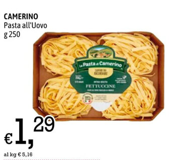 A&O CAMERINO Pasta all'Uovo g 250 offerta