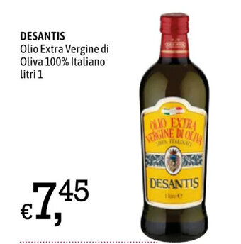 A&O DESANTIS Olio Extra Vergine di Oliva 100% Italiano litri 1 offerta
