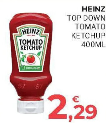 Eté HEINZ TOP DOWN TOMATO KETCHUP 400ML offerta
