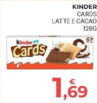 Eté KINDER CARDS LATTE E CACAO 128G offerta