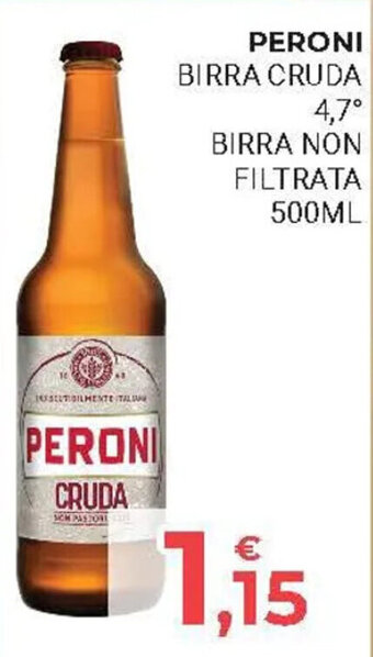 Eté PERONI BIRRA CRUDA 4,7° BIRRA NON FILTRATA 500ML offerta