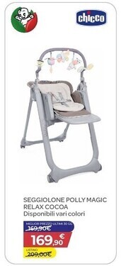 Chicco seggiolone polly magic relax cocoa