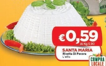 Crai Santa maria ricotta di pecora offerta