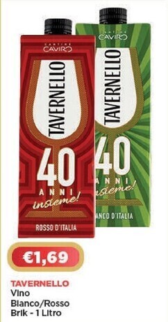 Crai Tavernello vino bianco offerta