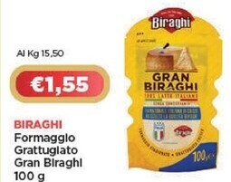 Crai Biraghi formaggio grattugiato gran offerta