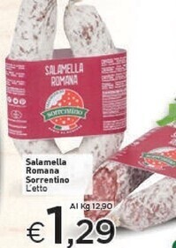 Crai Sorrentino salamella romana offerta