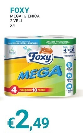 Eté Foxy mega igienica offerta