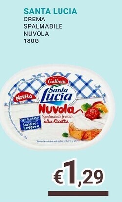 Eté Santa lucia crema spalmabile nuvola offerta