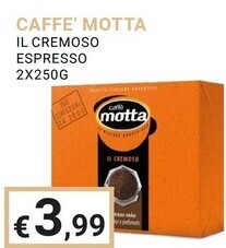 Eté Motta il cremoso espresso offerta